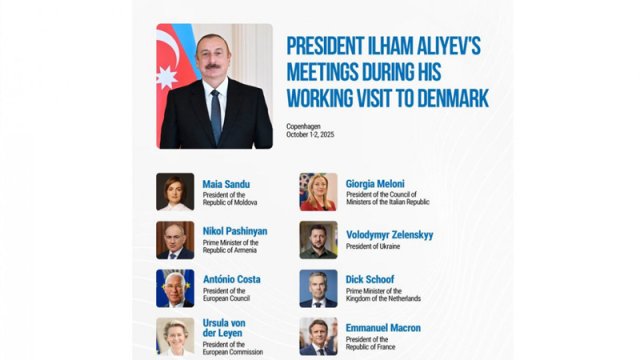 Prezident Danimarka səfəri ilə bağlı paylaşım etdi