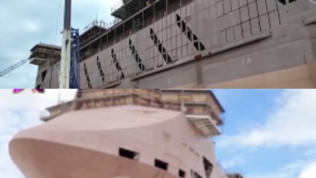 Bakıda nəhəng gəmi tikilir - VİDEO