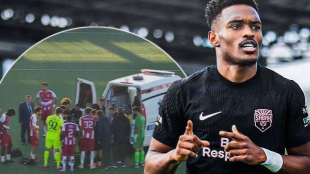 "Sabah"ın oyunçusunun matçda bel sümüyü sındı