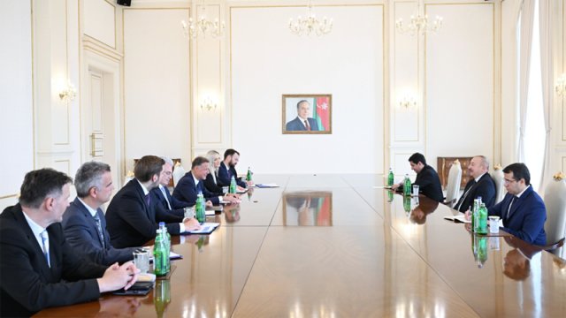 Prezident Xorvatiya parlamentinin nümayəndə heyətini qəbul etdi - FOTO