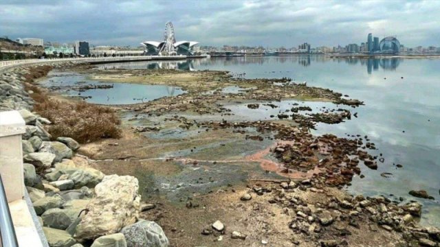 Xəzərdə ciddi təhlükə! Bu ərazilər xəritədən silənə bilər - VİDEO