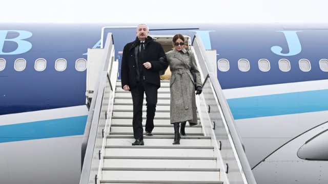 Prezident və birinci xanım Sürixə getdi - FOTO