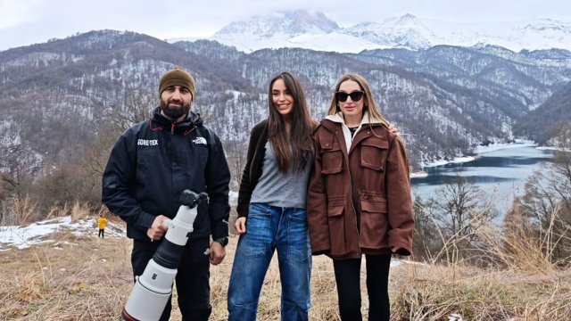 Leyla Əliyeva və Alena Əliyeva Göygöldə - FOTO