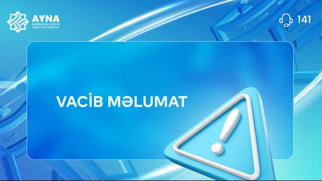 AYNA-dan vacib açıqlama