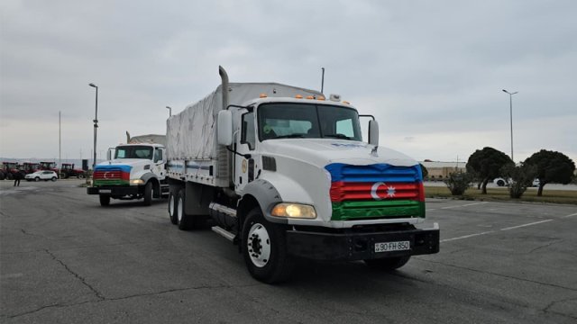 Prezidentin tapşırığı ilə İrana humanitar yardım yola salındı - FOTO