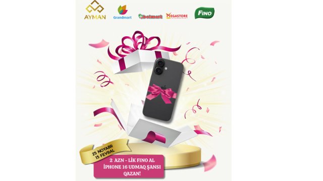 "Fino"dan "Apple" qazanmaq şansı!" lotereyasının final tirajı keçirilib