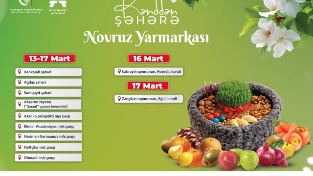 İşğaldan azad olunmuş ərazilərdə &ldquo;Kənddən Şəhərə&rdquo; Novruz yarmarkası təşkil olunacaq