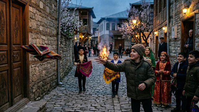 Lahıcın fərqli Novruz ənənəsi: Niyə papaq deyil, dəsmal atılırdı? - VİDEO