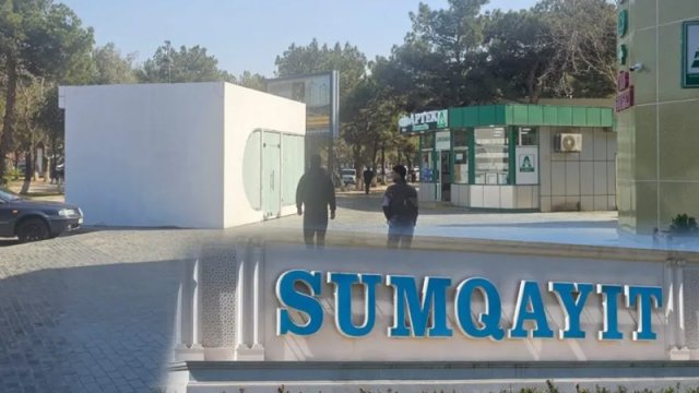 Sumqayıtda kuryoz hadisə: Bu obyekt kimindir? - VİDEO