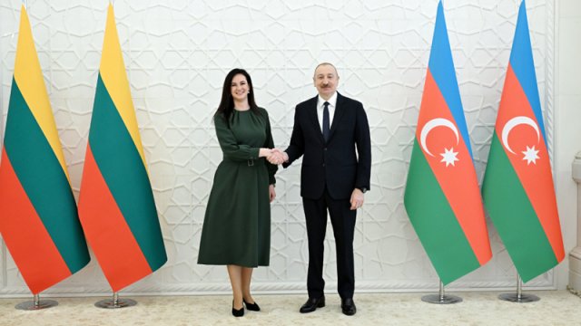 İlham Əliyev Litvanın Baş nazirini qəbul etdi - FOTO