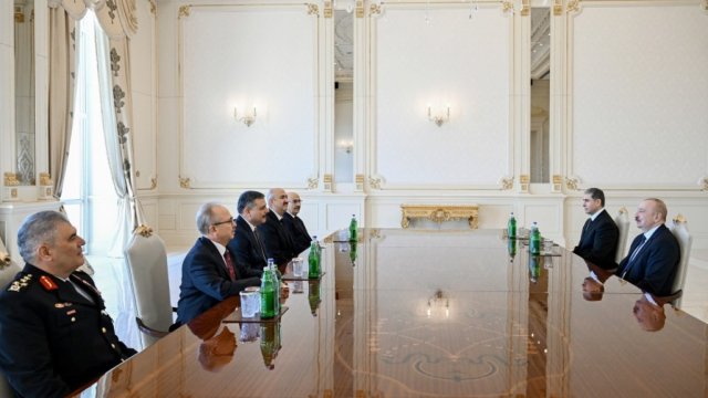 Prezident Türkiyənin daxili işlər nazirini qəbul edib - FOTOLAR