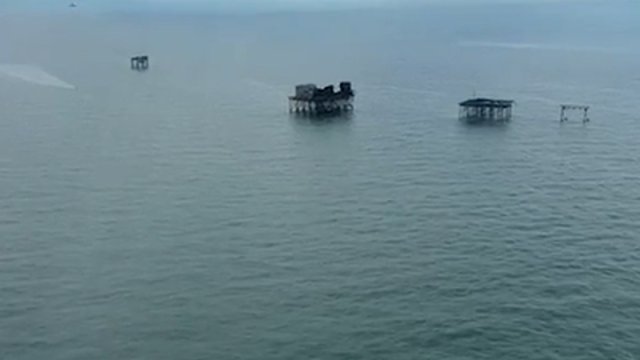 Neft Daşlarının yaxınlığında balıqçı batdı, əraziyə helikopter cəlb edildi - VİDEO