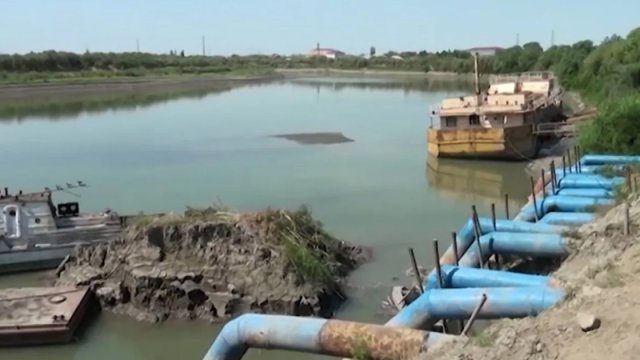 ADSEA: Kür çayının sahilyanı riskli zonalarında nasos stansiyalarına fasilə verilib