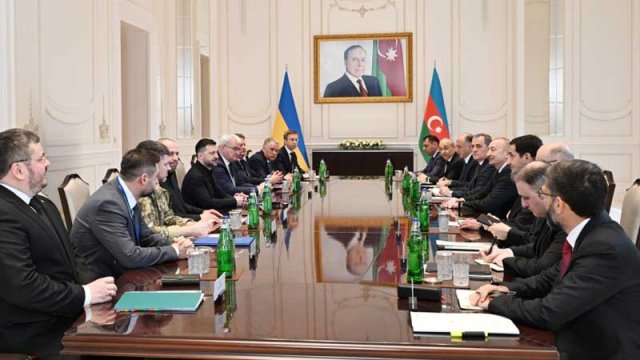 Qəbələdə İlham Əliyev və Zelenski arasında geniş tərkibdə görüşü keçirildi - YENİLƏNİB