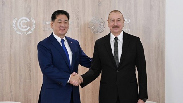 Monqolustan Prezidenti Azərbaycan liderini təbrik edib