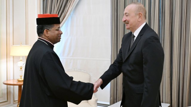 Prezident Müqəddəs Taxt-Tacın Dinlərarası Dialoq üzrə Dikasteriyasının prefektini qəbul etdi
