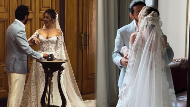 
Azərbaycanlı şoumen xanımına xəyanət etdiyi aktrisa ilə evləndi - FOTO/VİDEO