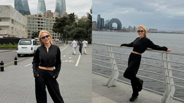 Ece Erken Bakıya gəldi - FOTOLAR