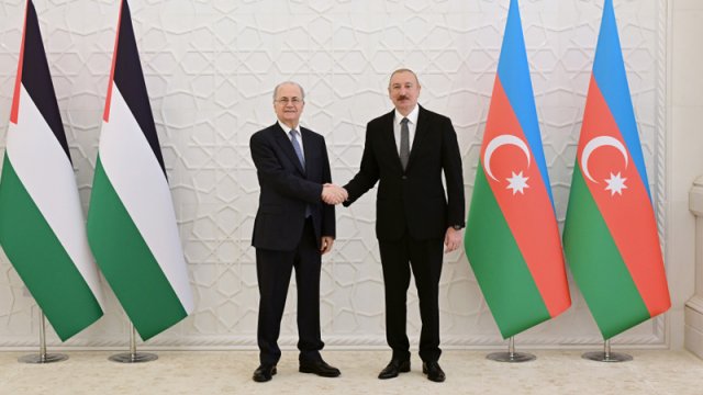 İlham Əliyev Fələstinin Baş nazirini qəbul etdi - FOTO
