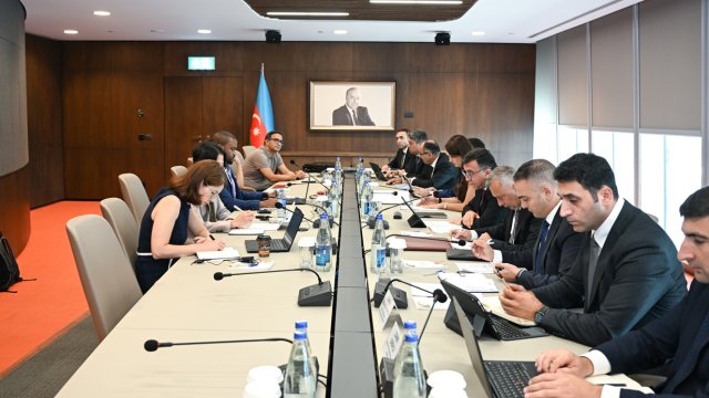 Səməd Bəşirli Beynəlxalq Valyuta Fondunun missiya rəhbəri ilə görüşüb