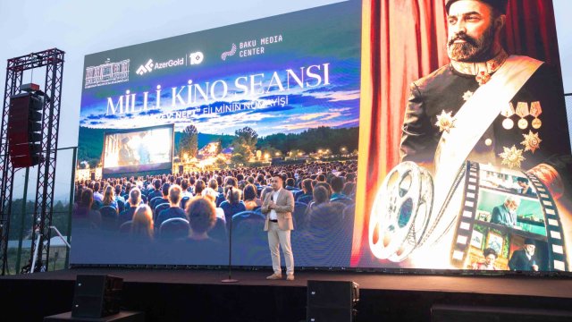 "AzerGold" və Bakı Media Mərkəzinin təşkilatçılığı ilə Daşkəsəndə milli kino seansı keçirildi - FOTO/VİDEO
