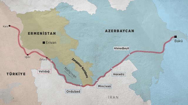 Avrasiya regionu üçün strateji əhəmiyyət daşıyan layihə - Zəngəzur dəhlizi