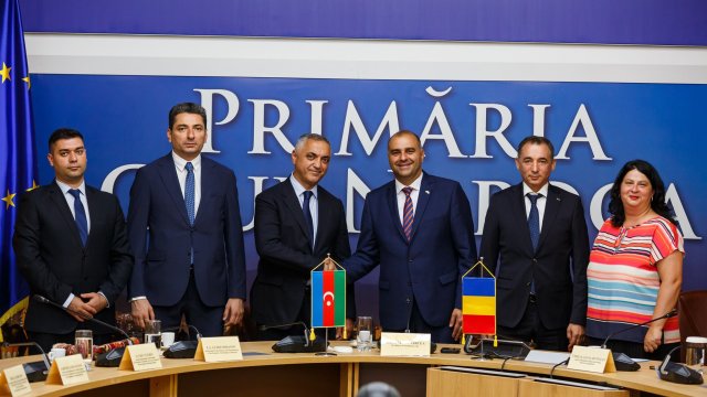 Xankəndi, Ağdərə və Xocalı ilə Kluj-Napoka arasında əməkdaşlıq müzakirə olunub- FOTOLAR