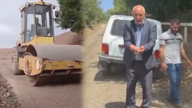 25 min manata yaxın pul yığıb yol çəkdirdilər, üç gün sonra dağıldı - VİDEO