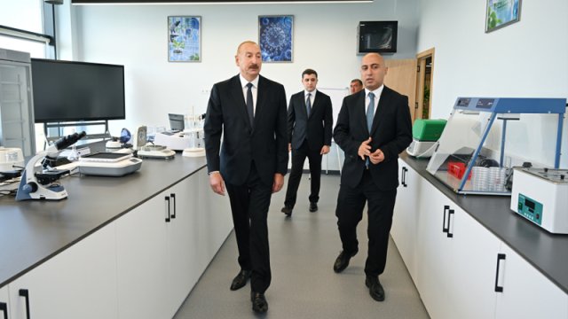 Prezident "SABAH.city" innovasiya şəhərciyinin birinci mərhələsinin açılışında iştirak etdi - FOTO