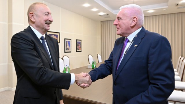 İlham Əliyev Birləşmiş Krallığın müdafiə üzrə dövlət nazirini qəbul etdi - FOTO