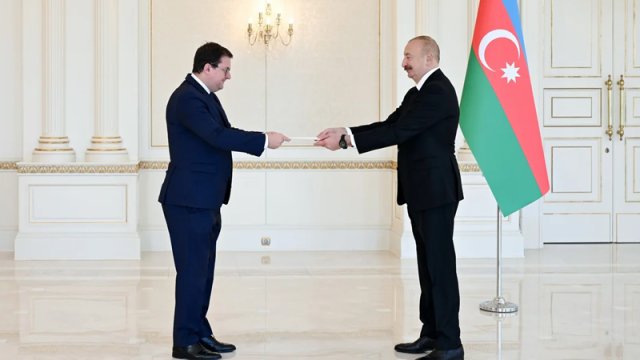 İlham Əliyev Avstriyanın Azərbaycanda yeni səfirini qəbul etdi - FOTO