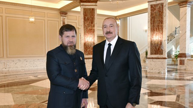 İlham Əliyev Ramzan Kadırovu qəbul etdi - FOTO