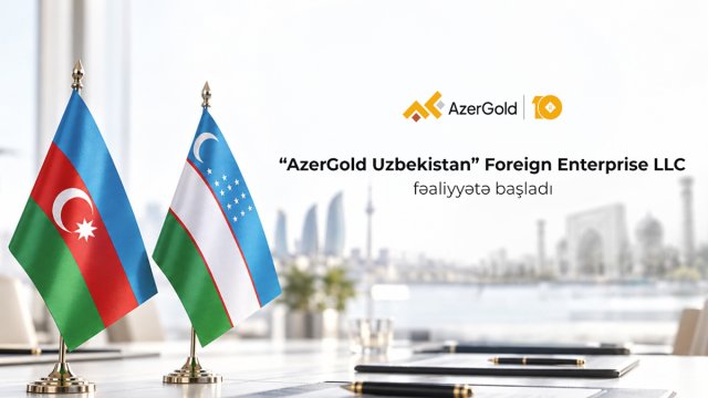 "AzerGold" QSC-nin xarici ölkədə ilk törəmə şirkəti - "AzerGold Uzbekistan" təsis edilib
