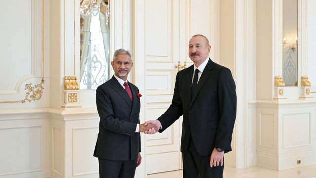 İlham Əliyev Hindistanın xarici işlər nazirini qəbul etdi - FOTO